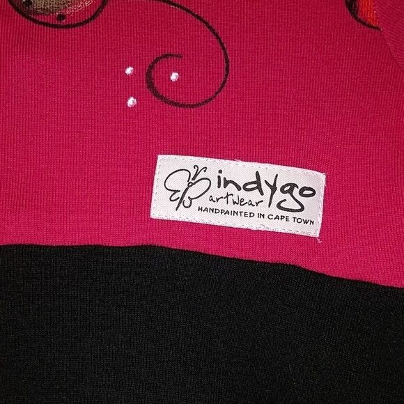 Indigo Artwear Handpainted heart Dress Sz 6 NWOT - Picture 7 of 8